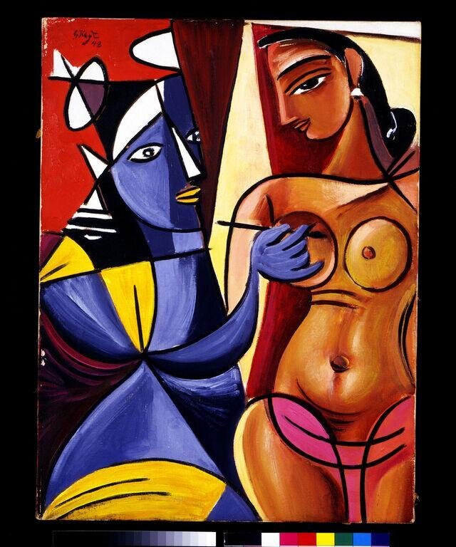 Krishna painting Radha