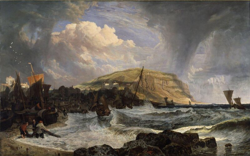 Hastings: Boats Making the Shore in a Breeze