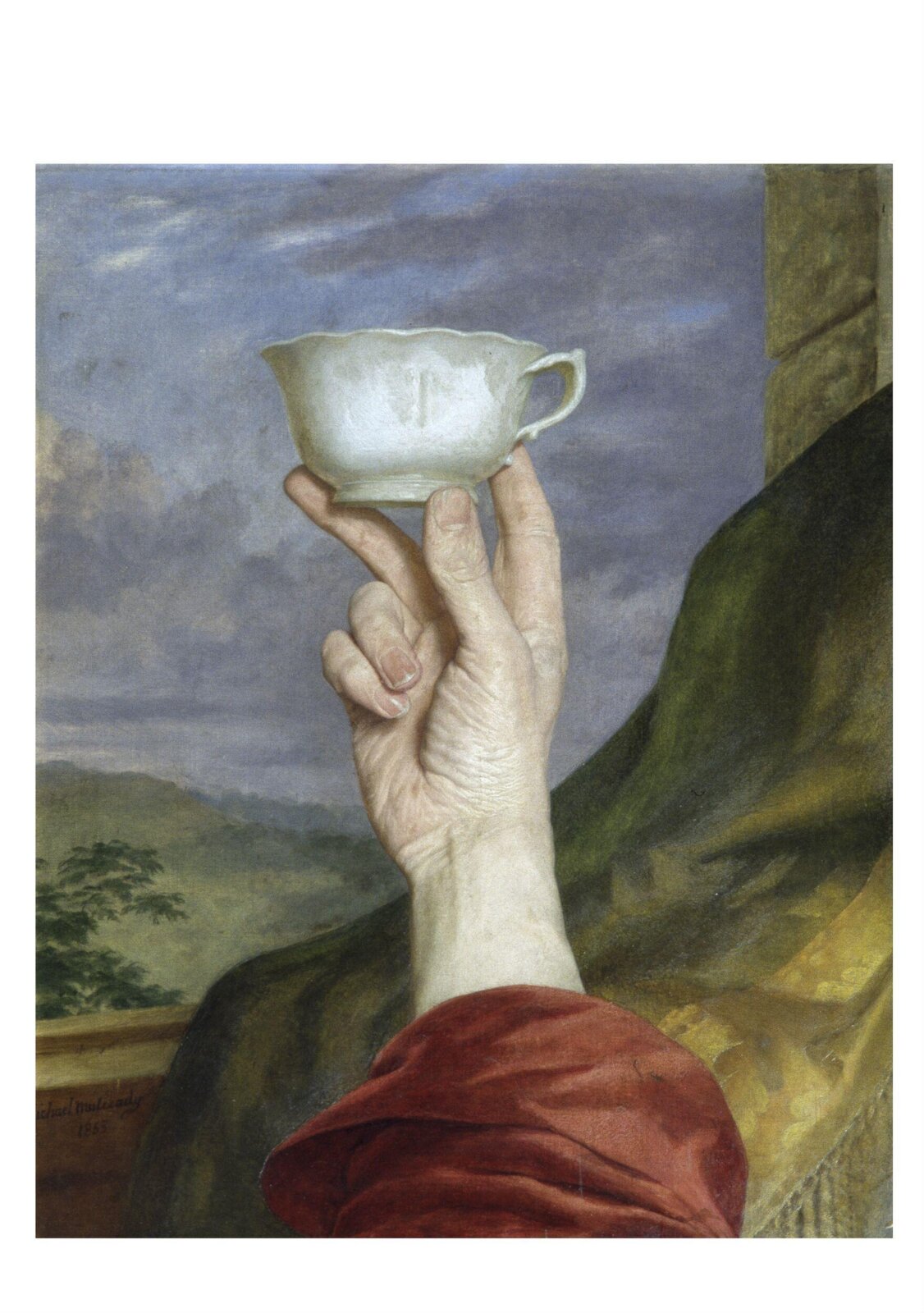 Study of a Hand Holding a Cup, Michael Mulready, ca. 1852