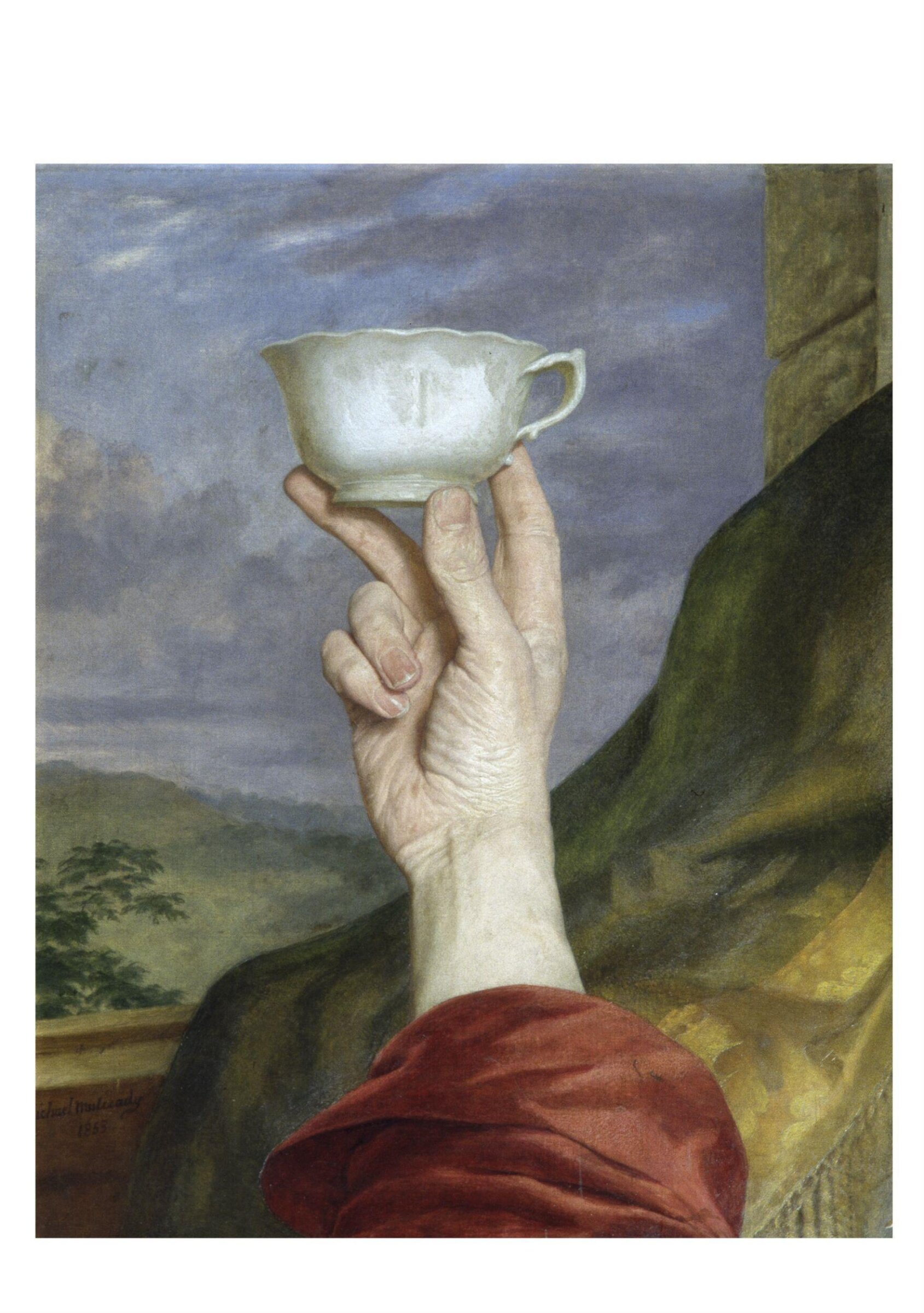 Study of a Hand Holding a Cup, Michael Mulready, ca. 1852