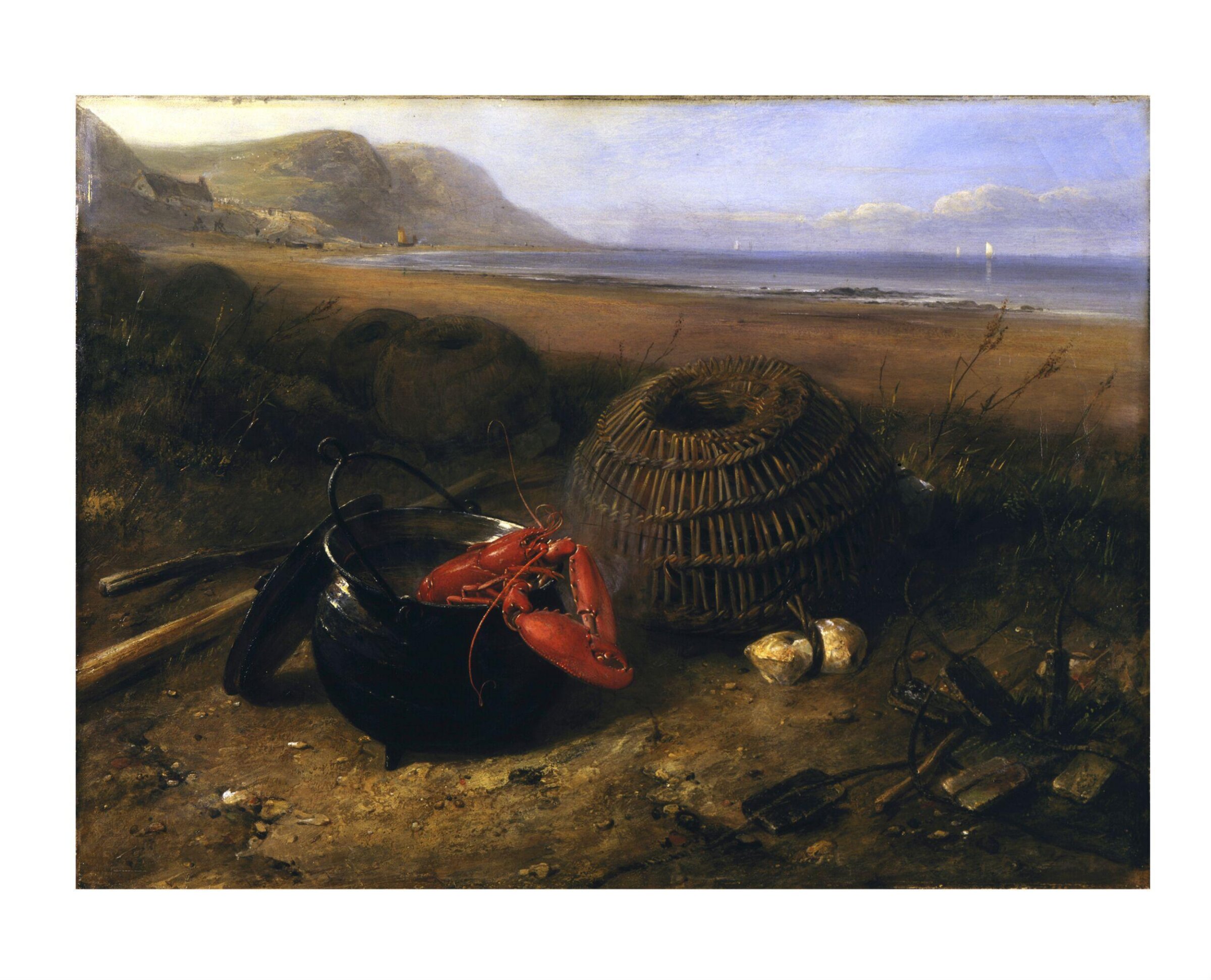 Lobster Pots, Ventnor, Edward William Cooke, 1835