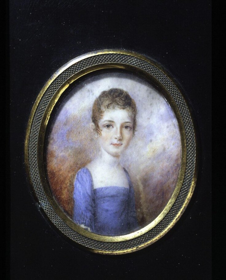 Portrait of a girl in a blue dress top image