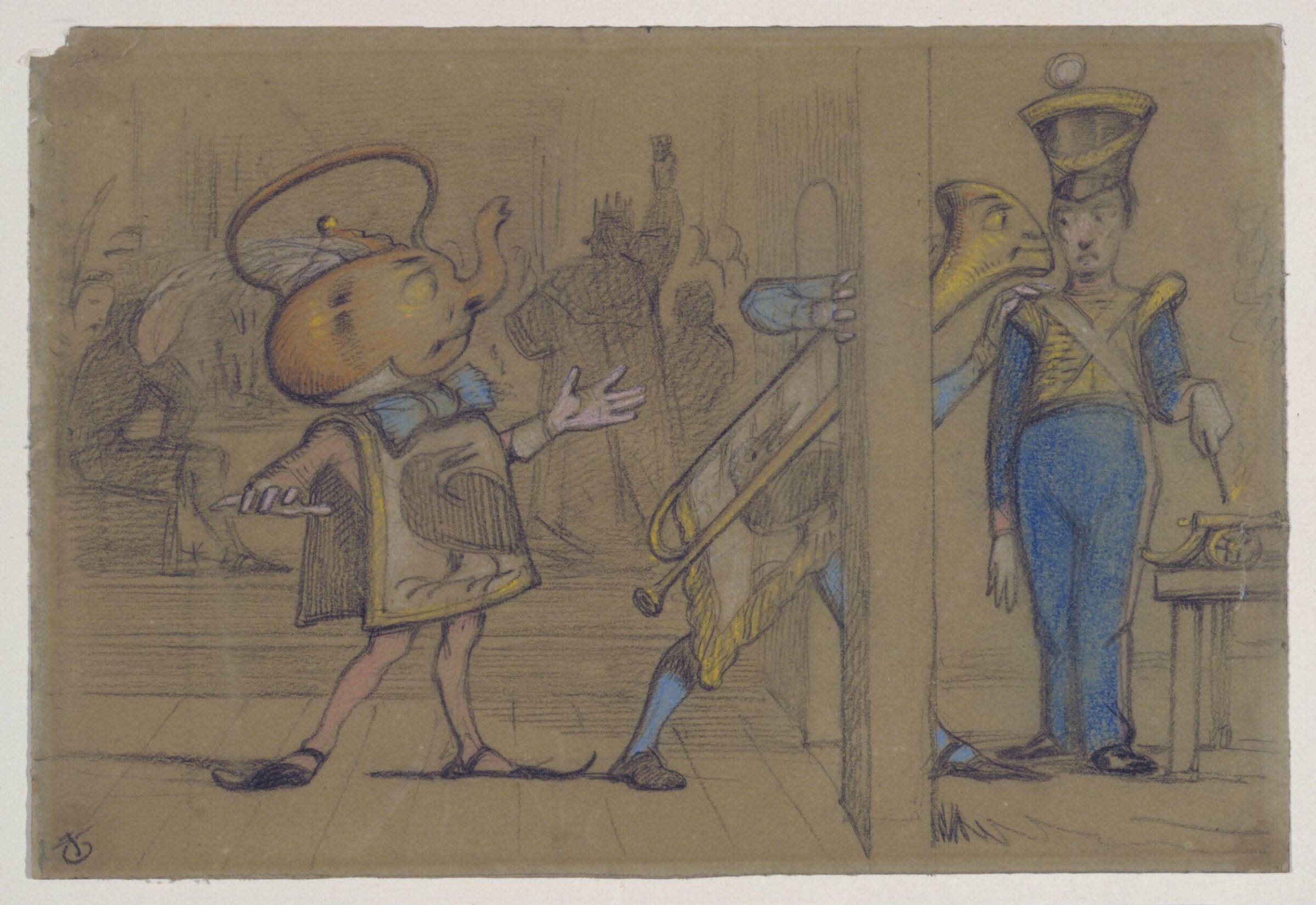 Drawing, Tenniel, c 1846