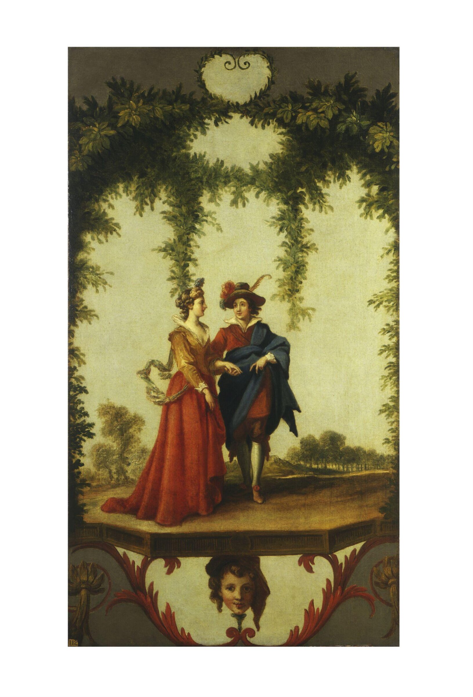 A Lady and a gentleman, Andien de Clermont, 1742