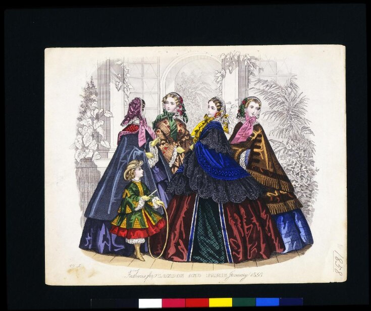 London and Paris Fashions for January 1858 top image