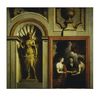 Architectural elements with Psyche Giving Gifts to Her Sisters
