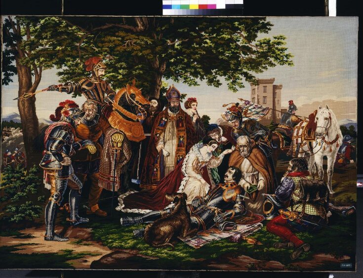Mary Queen of Scots mourning over the dying Douglas at the Battle of Langside top image
