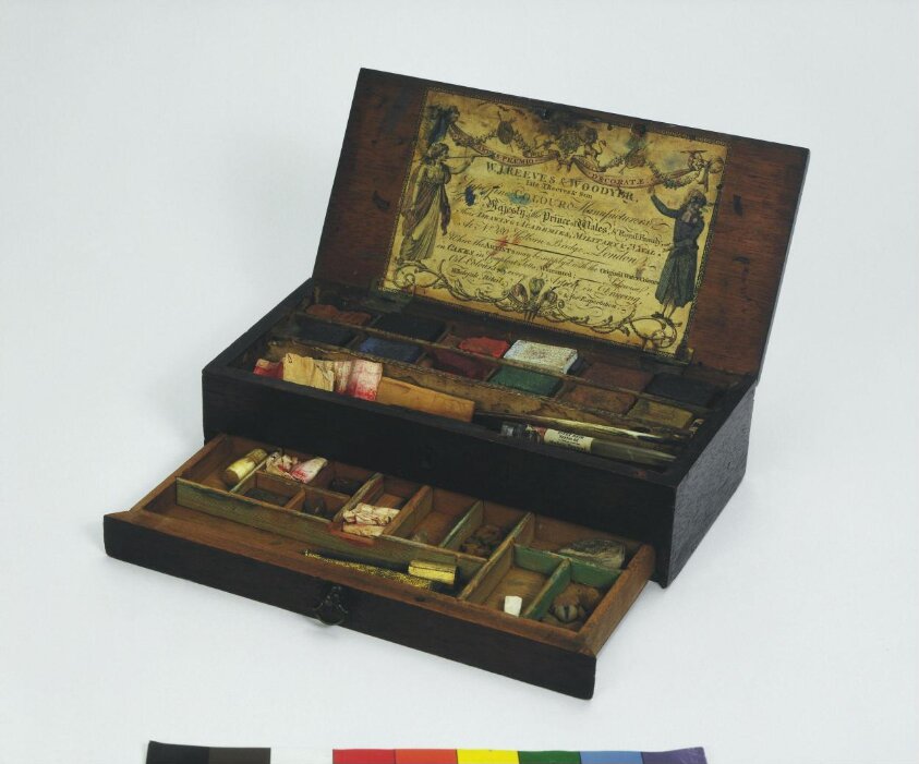 Watercolour box (ca. 1820) by T. Woodyer