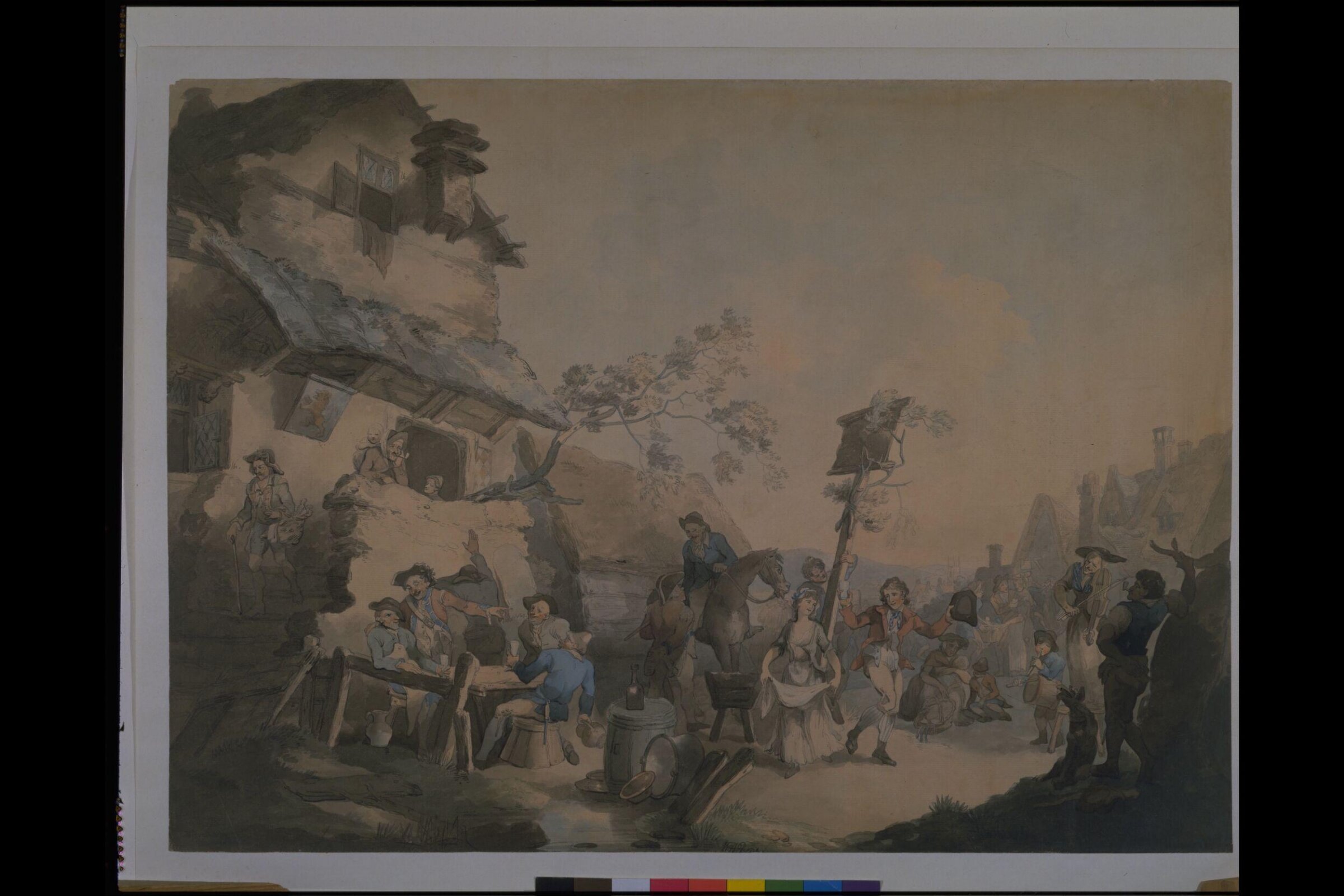 A village fete, William Henry Pyne, ca. 1790-1800