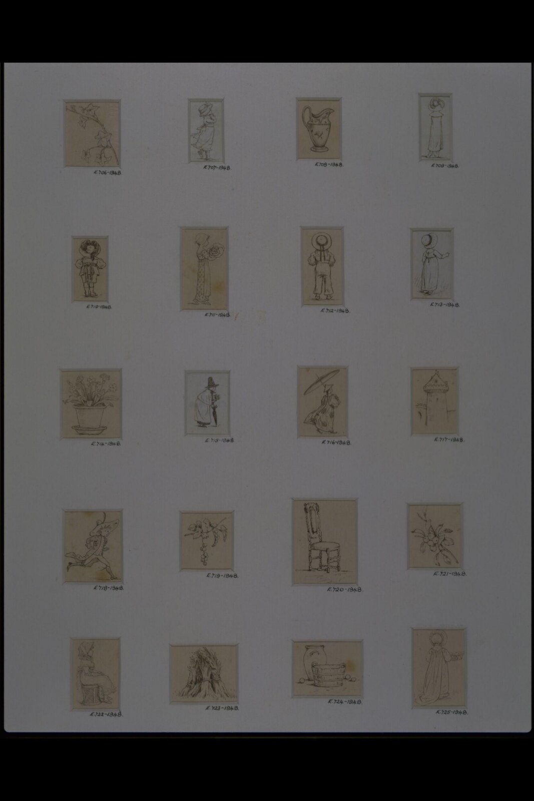 Drawing, Kate Greenaway, 1880