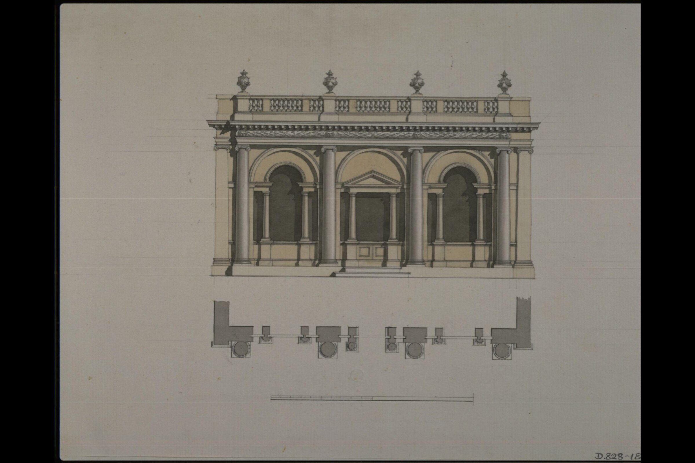Drawing, James Paine, c. 1737-1789