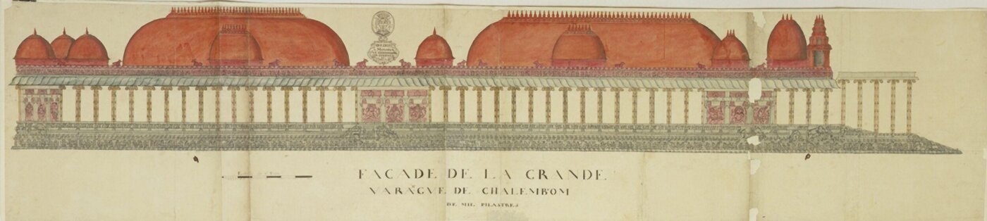 Unknown, Elevation of the Thousand Pillared Hall, Madura