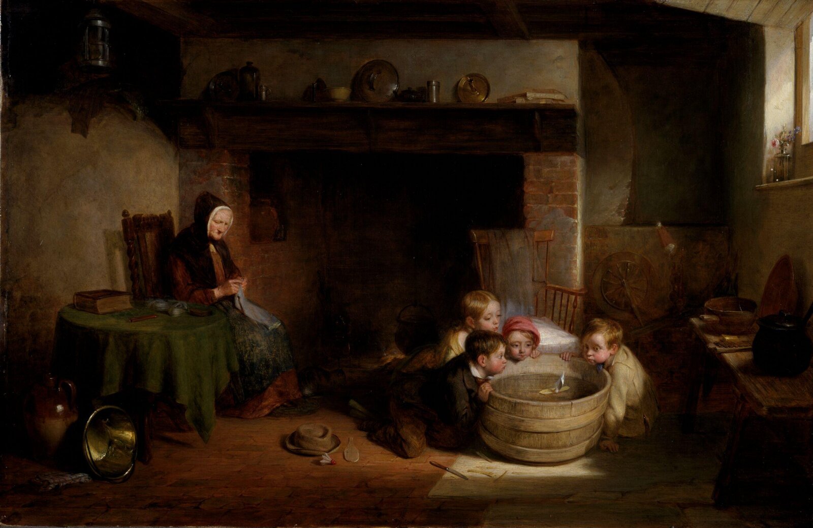 Contrary Winds, Thomas Webster, 1843