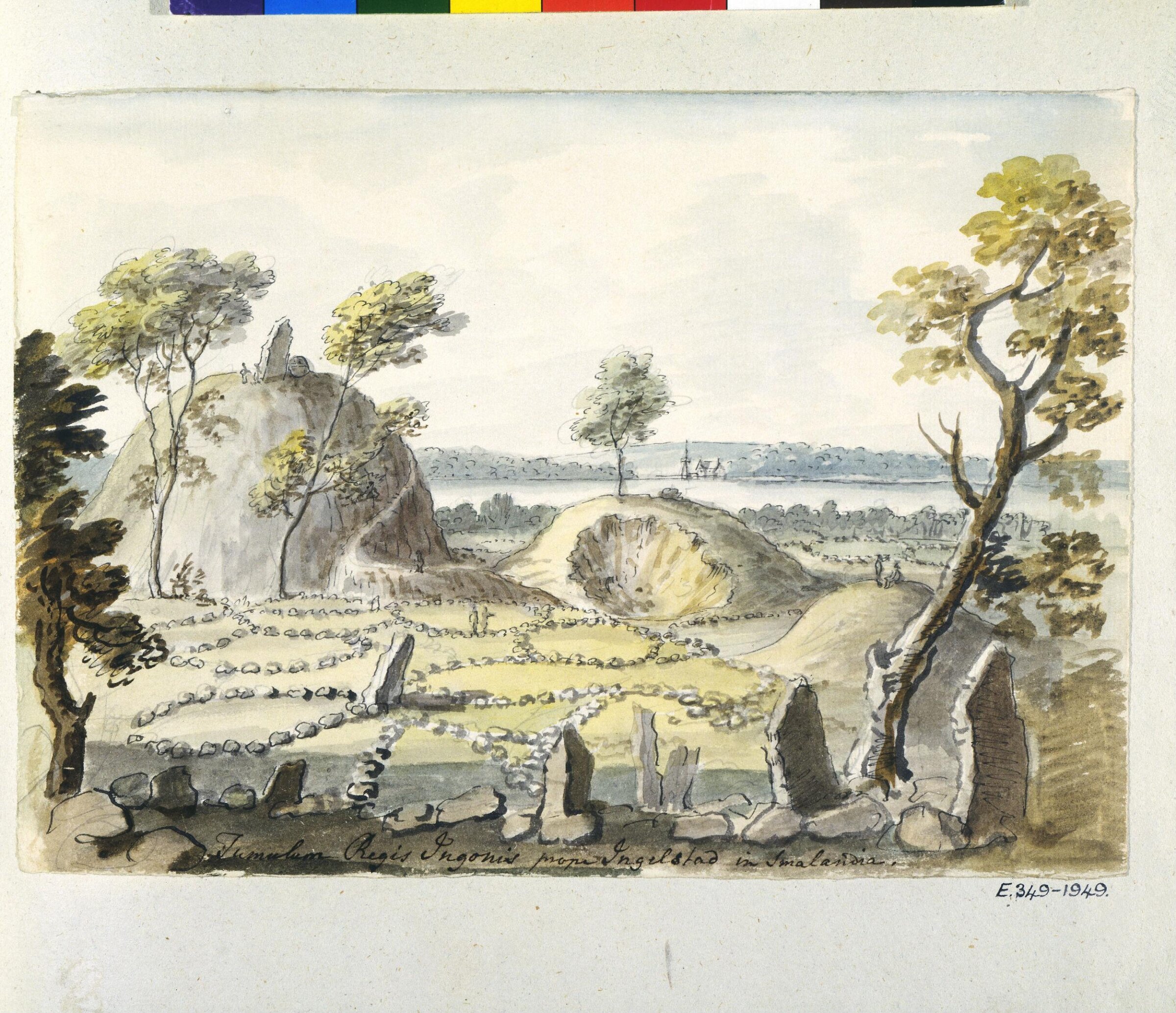 Burial mound of King Ingo of Sweden, Coplestone Warre Bampfylde, c.1770 to c.1780
