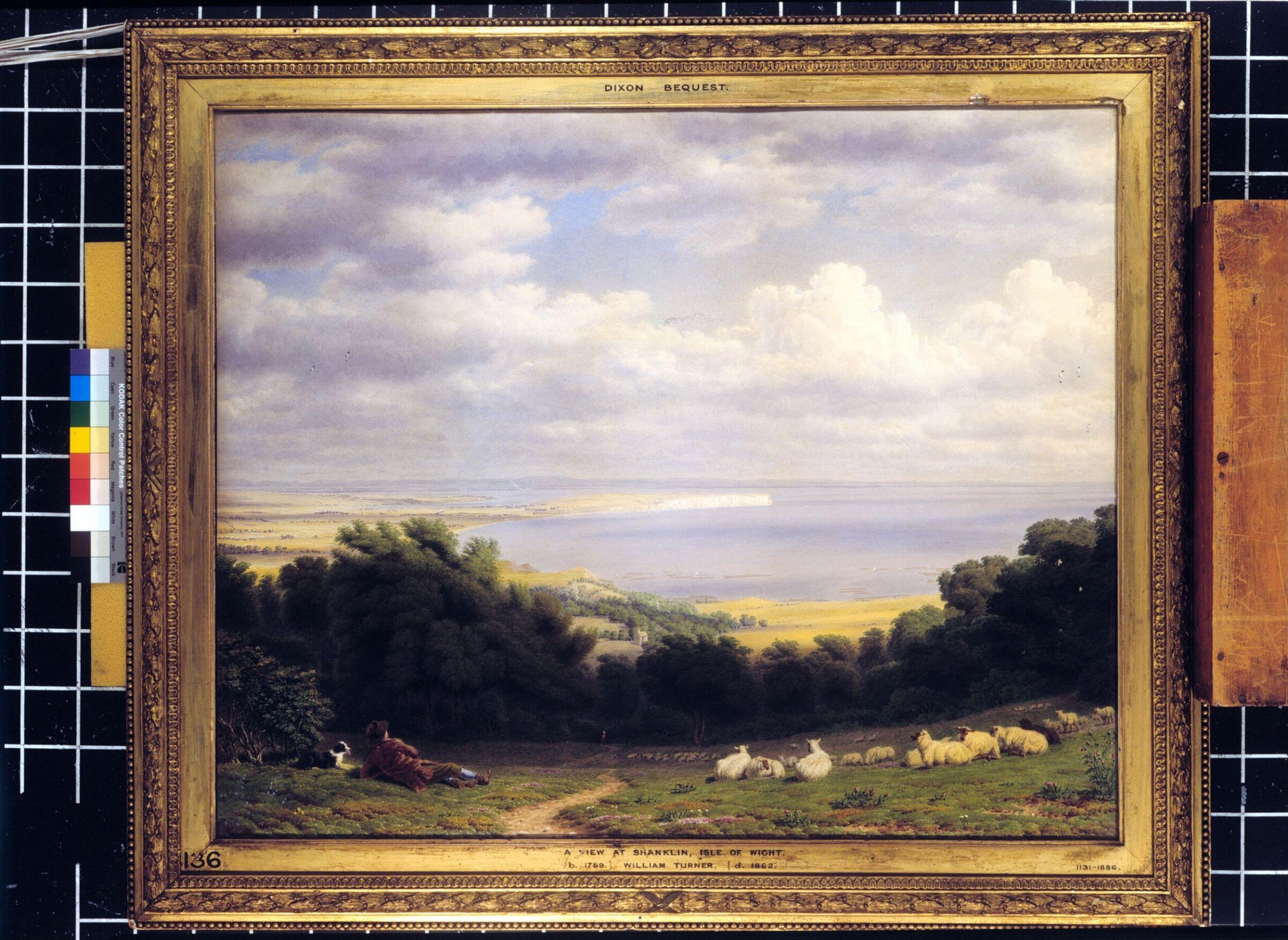 Shanklin, Isle of Wight.  A shepherd and his flock, William Turner, ca. 1815-1862