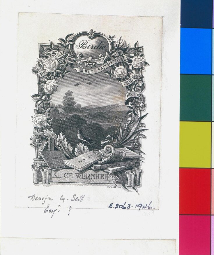 Bookplate of Lady Wernher top image
