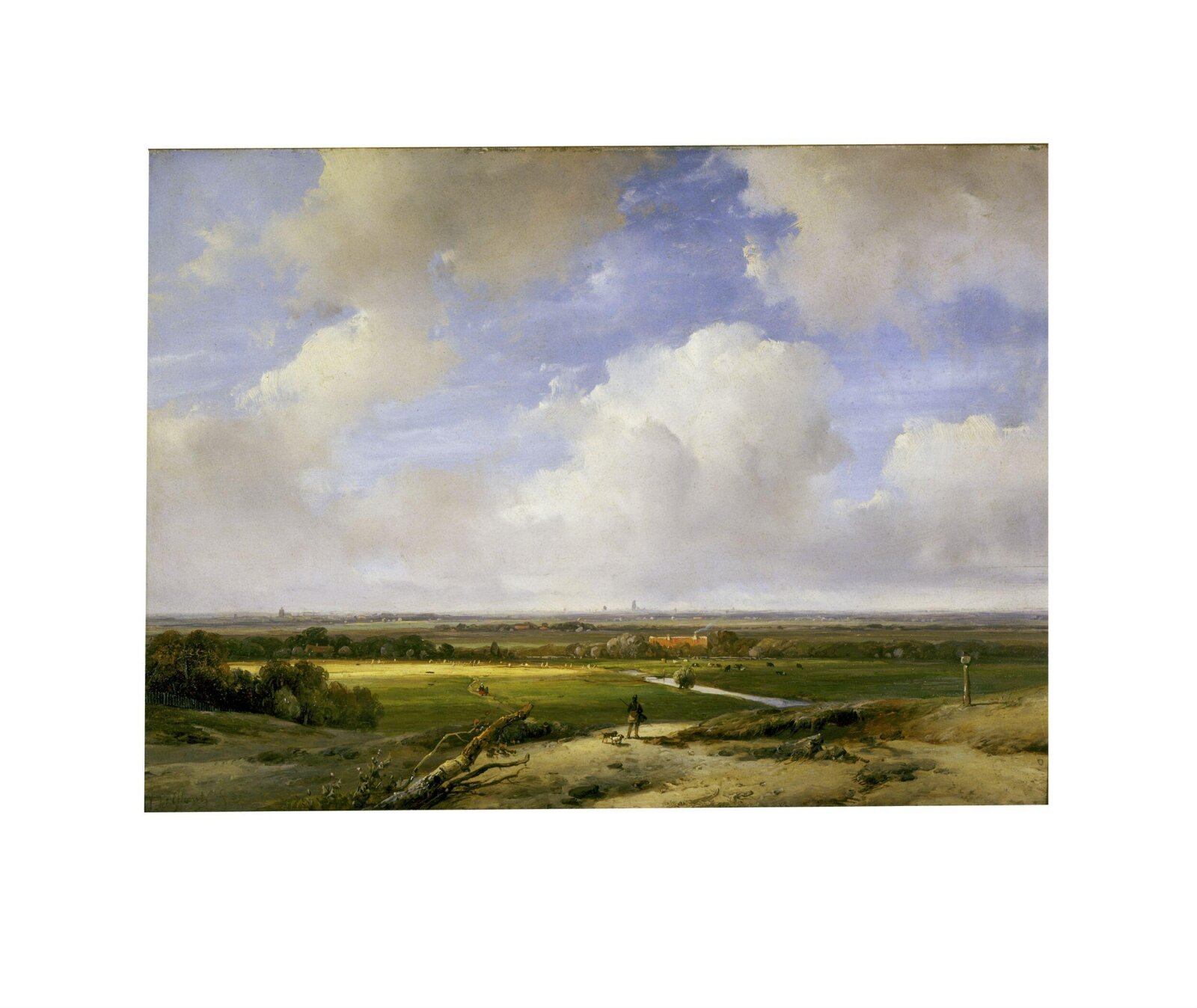 Landscape near Haarlem, Andreas Schelfhout, 1839