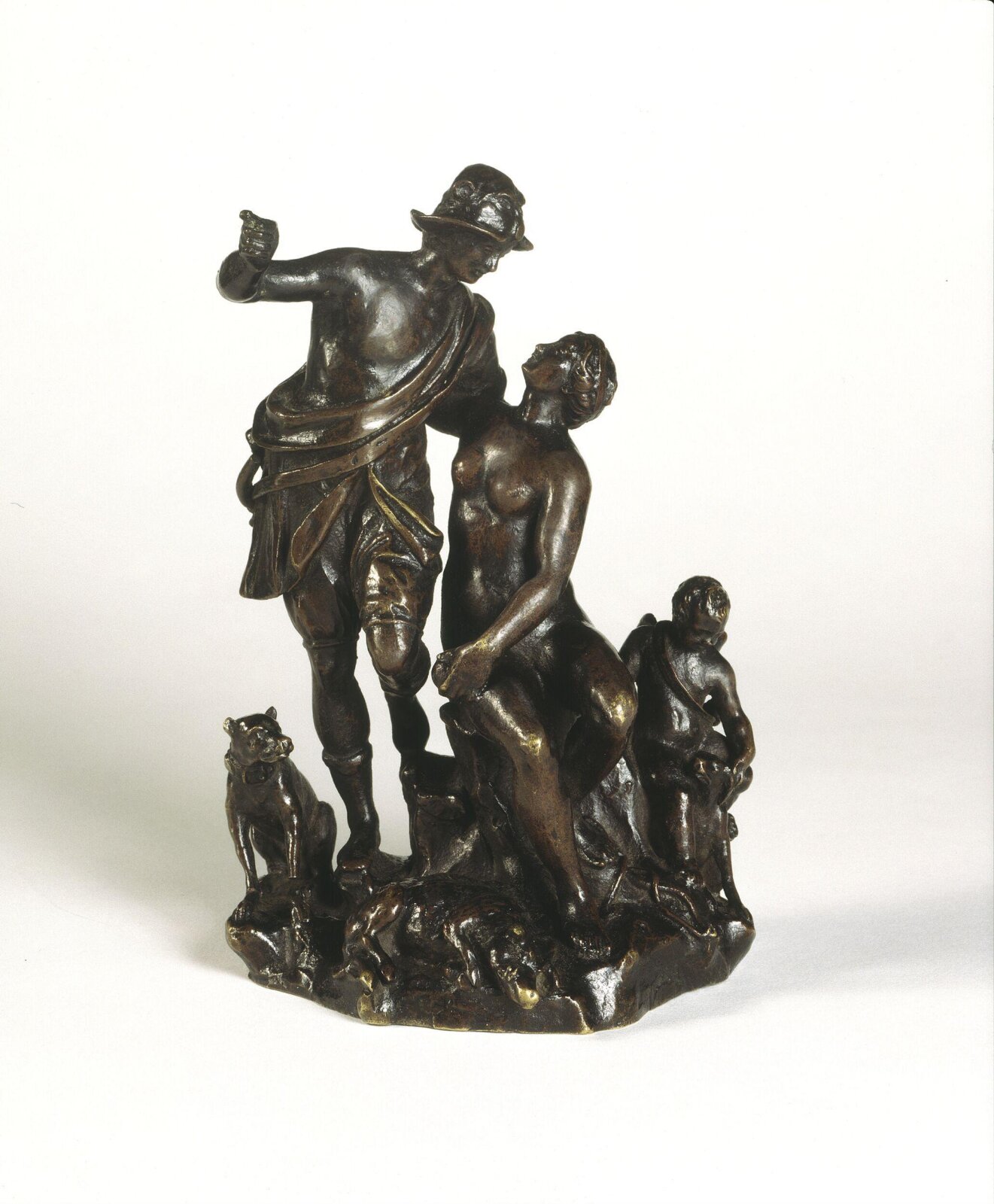 Venus, Adonis and Cupid, Francesco Fanelli, ca. 1640
