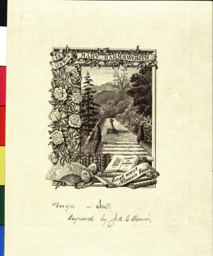 Bookplate of Mary Harmsworth top image