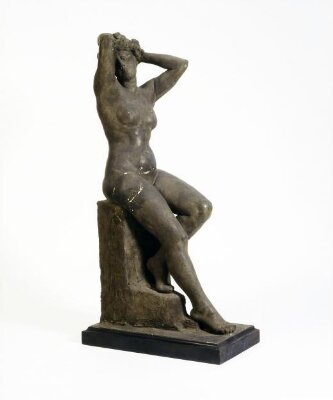 Seated female figure holding her hair, ок. 1870 — ок. 1890