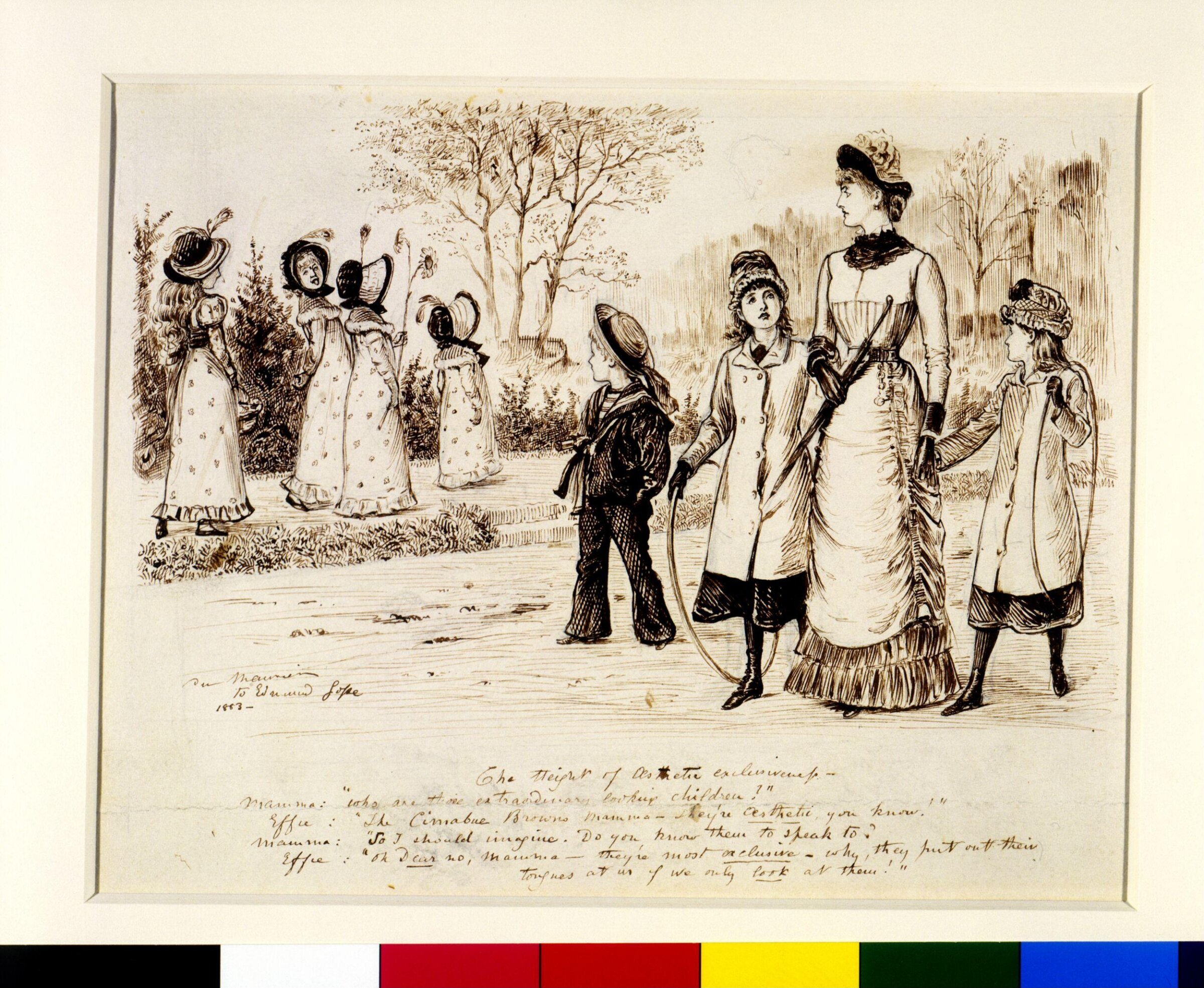 'The Height of Aesthetic Exclusiveness, George Du Maurier, 1879