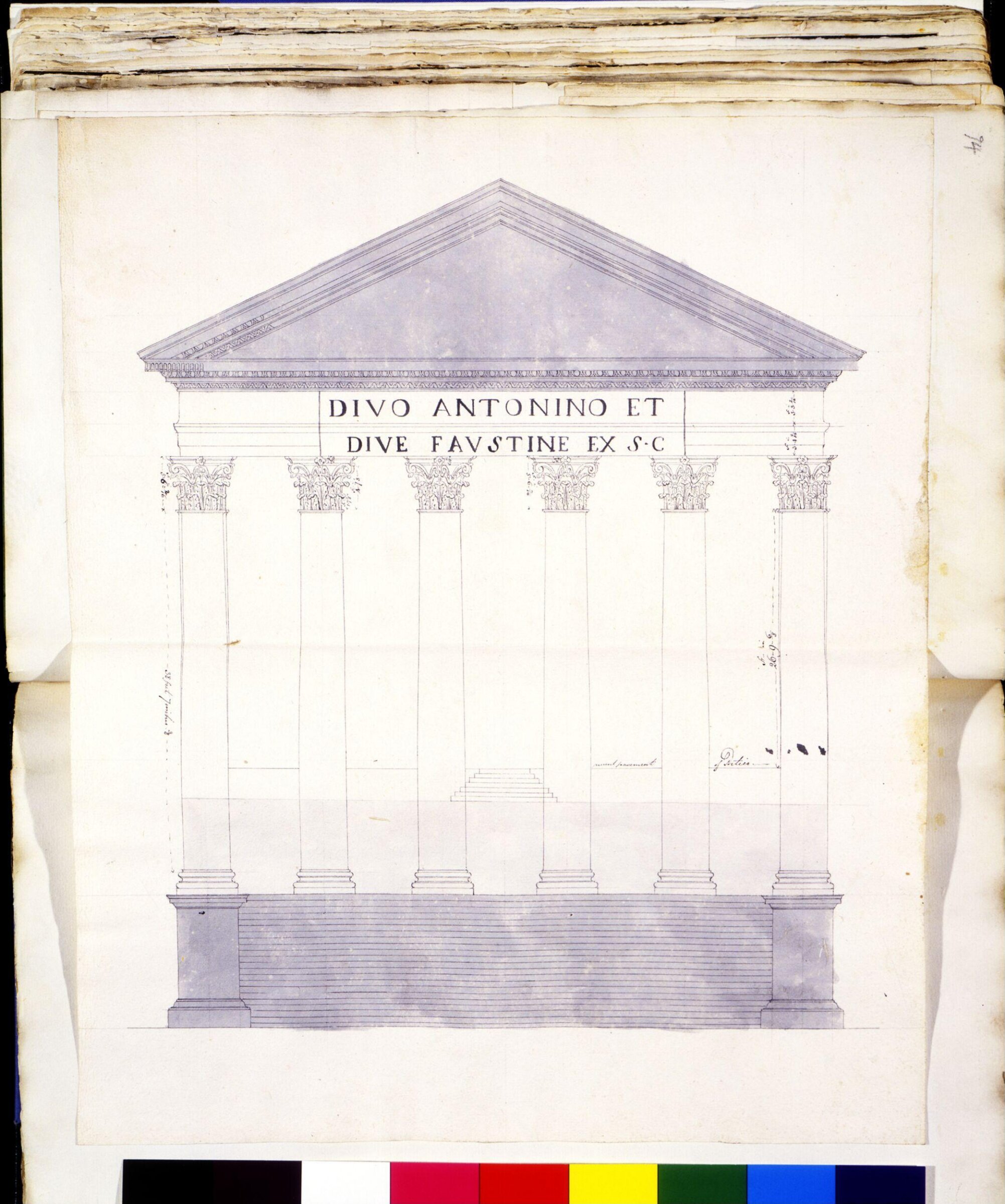 Album of architectural and decorative drawings of Italian buildings, Richard Norris, 1769
