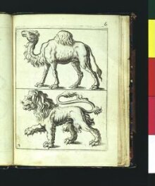 A booke containing such beasts as are most usefull for such as practice drawing, graveing, armes painting, chaseing, and for severall other occasions. thumbnail 1