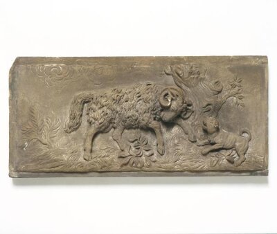 Ram and a dog, ca. 1800 - ca. 1830
