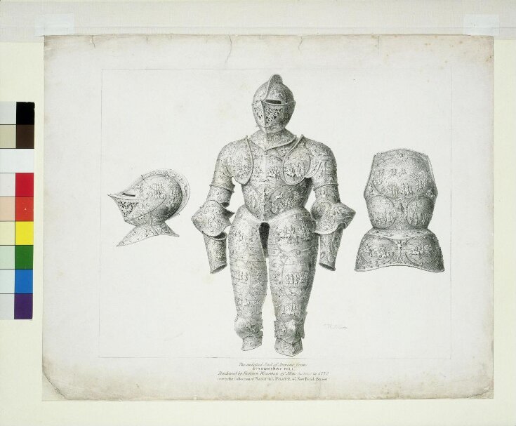 The embossed Suit of Armour from Strawberry Hill Purchased by Horace Walpole of Mons. de Crozet in 1772 top image
