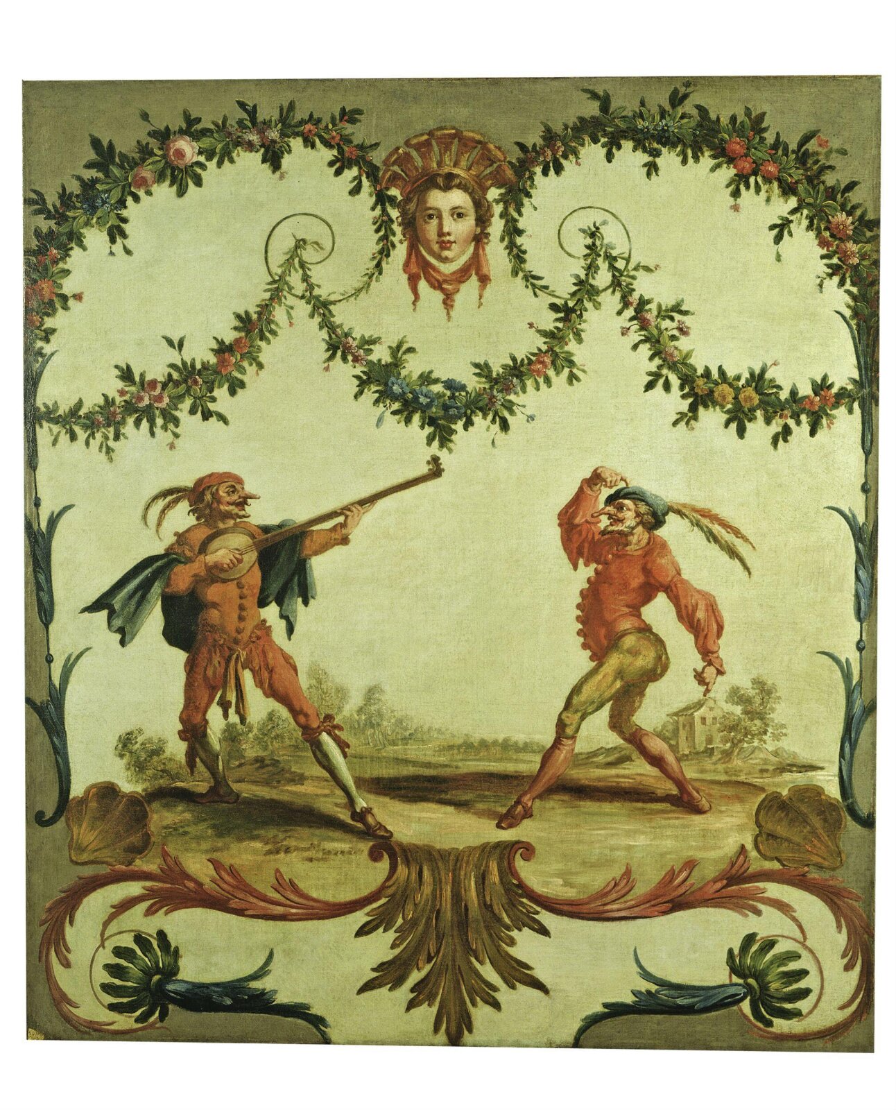 Razullo and Cucurucu, Andien de Clermont, 1742