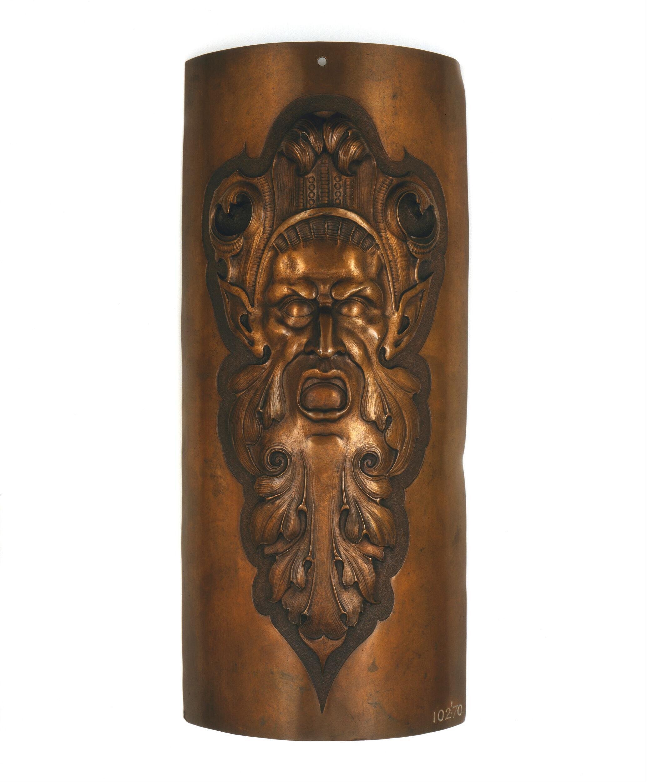 Grotesque male head