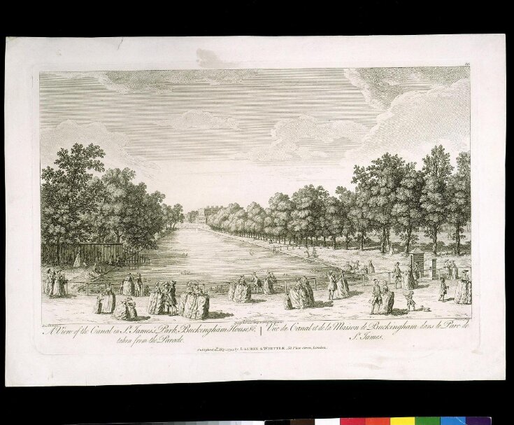 A View of the Canal in St. James's Park,  Buckingham House &c.  image