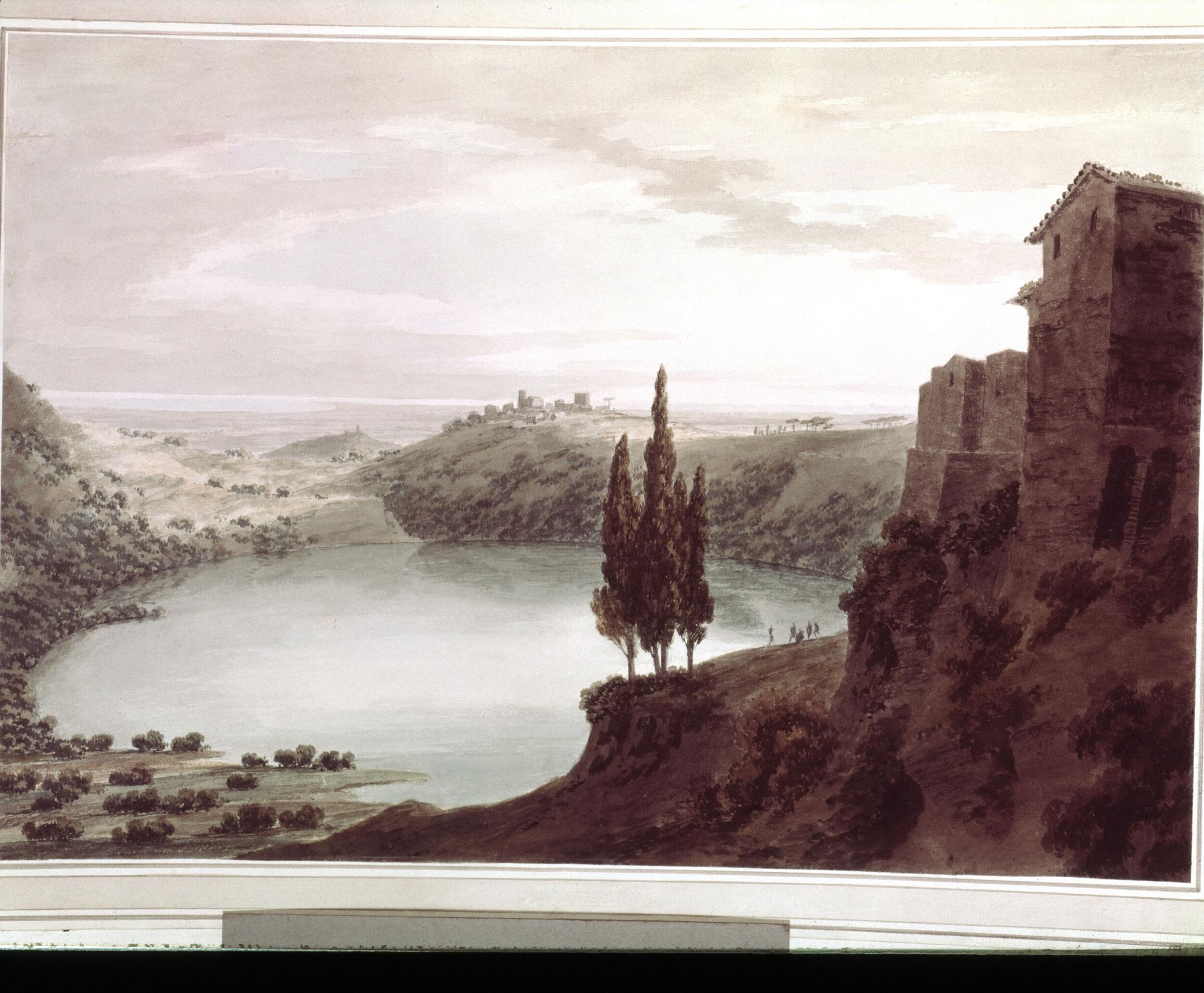 The Lake of Nemi, Cozens, 1777-1797