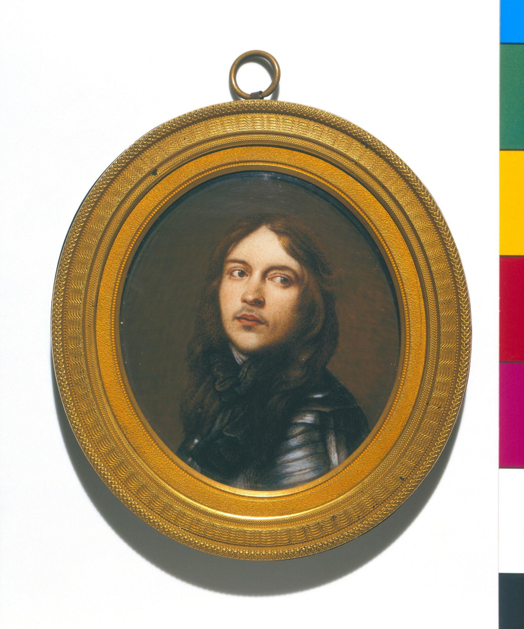 Portrait miniature depicting an unknown officer, 19th century
