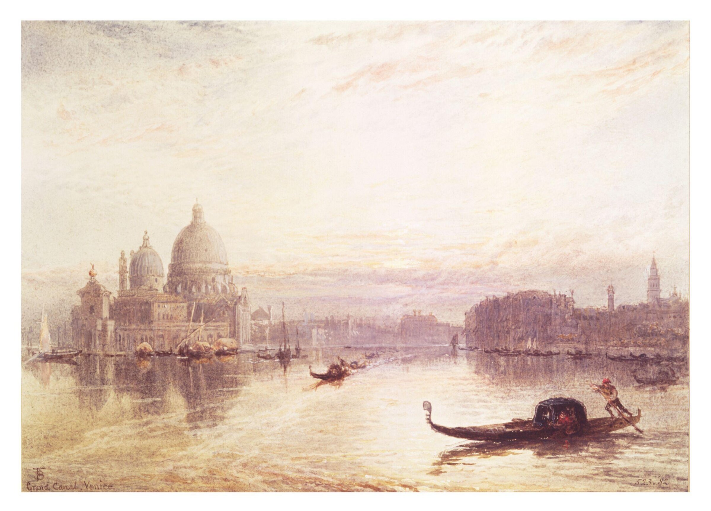 Sta. Maria della Salute, Myles Birket Foster, ca. 1850-82