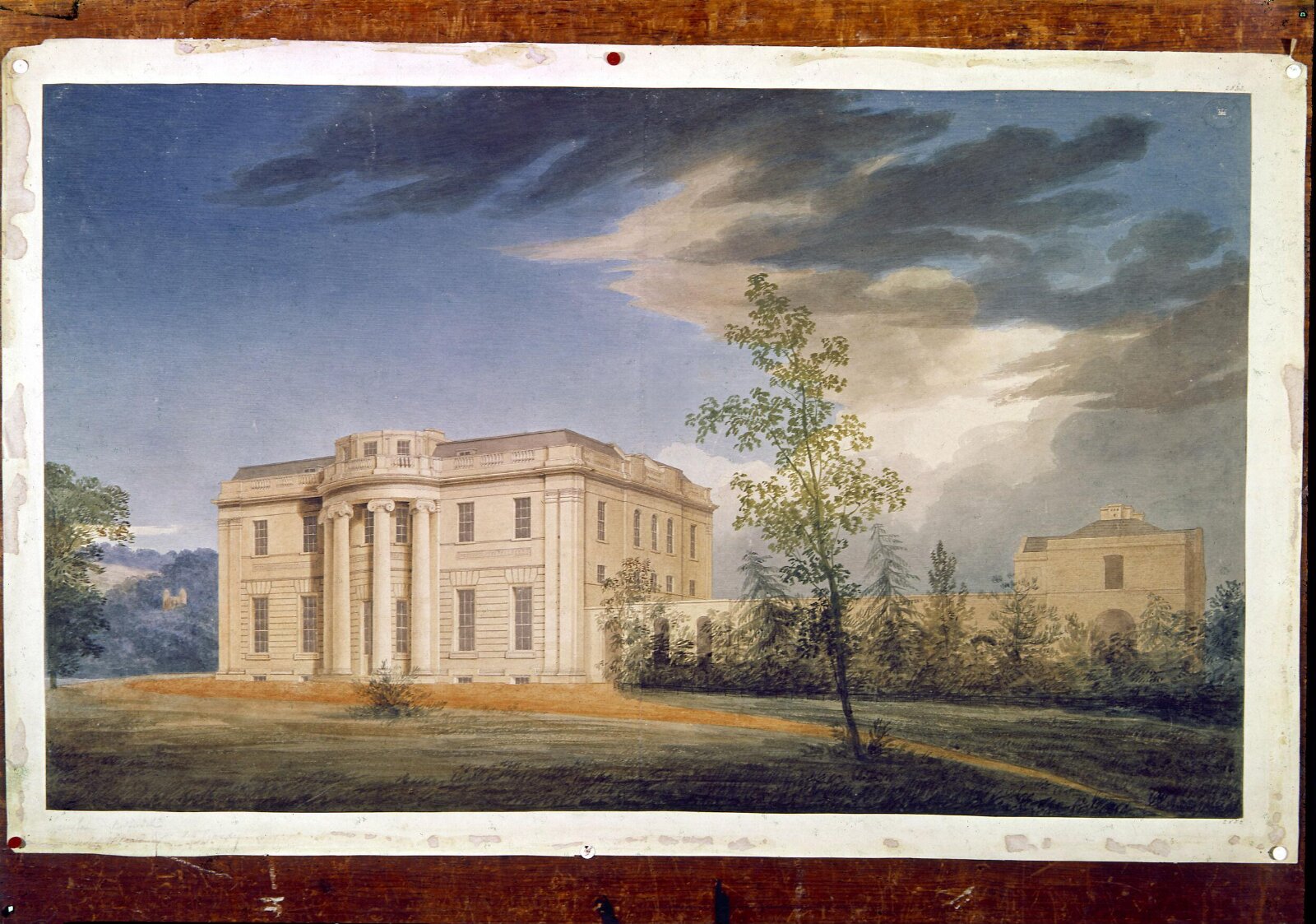 Tyringham, Bedfordshire. Perspective