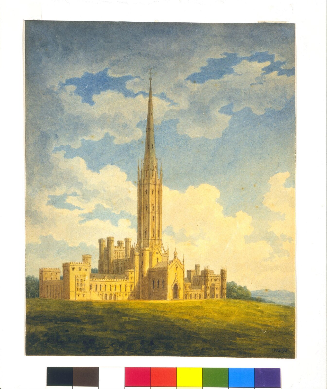 Fonthill Abbey, Charles Wild, c. 1830