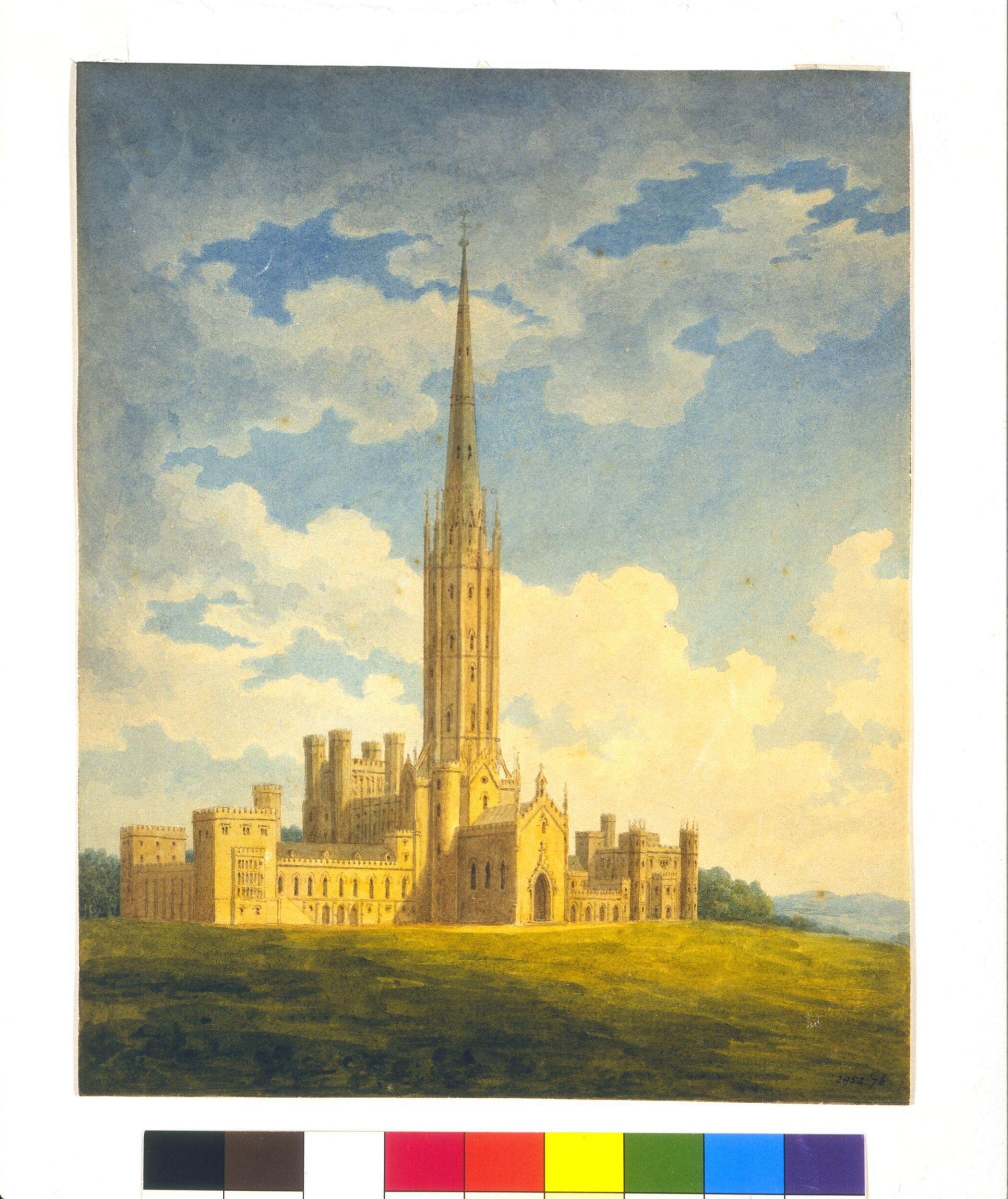 Fonthill Abbey, Charles Wild, c. 1830