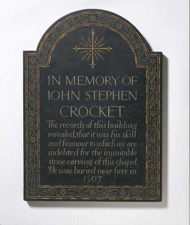 In memory of John Stephen Crocket (d. 1507?)