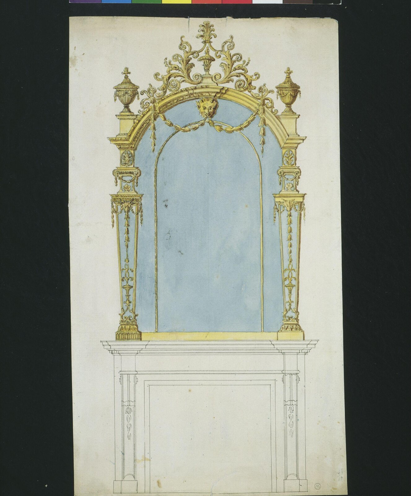 Drawing, Thomas Chippendale Senior, 1765-1770