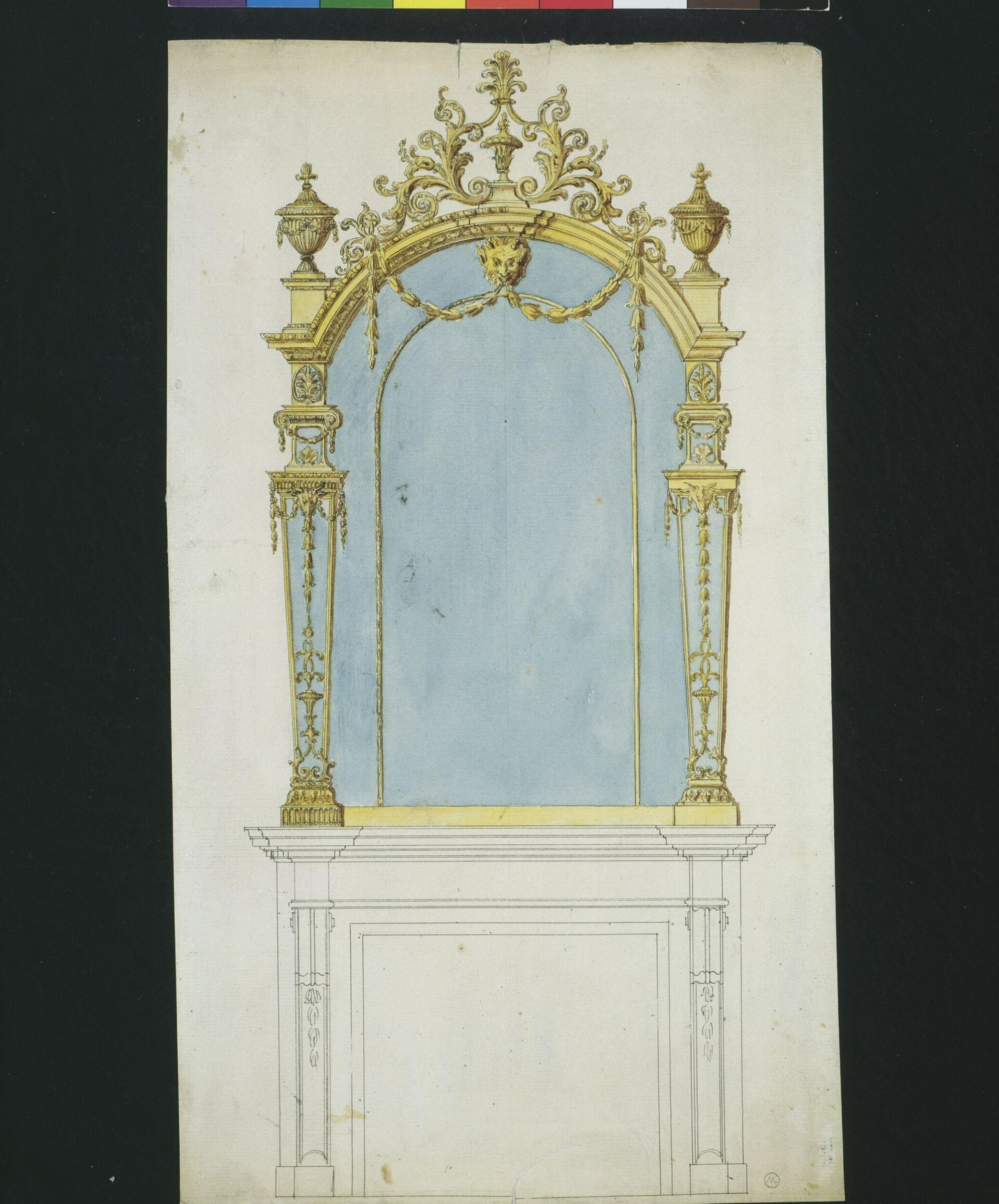Drawing, Thomas Chippendale Senior, 1765-1770