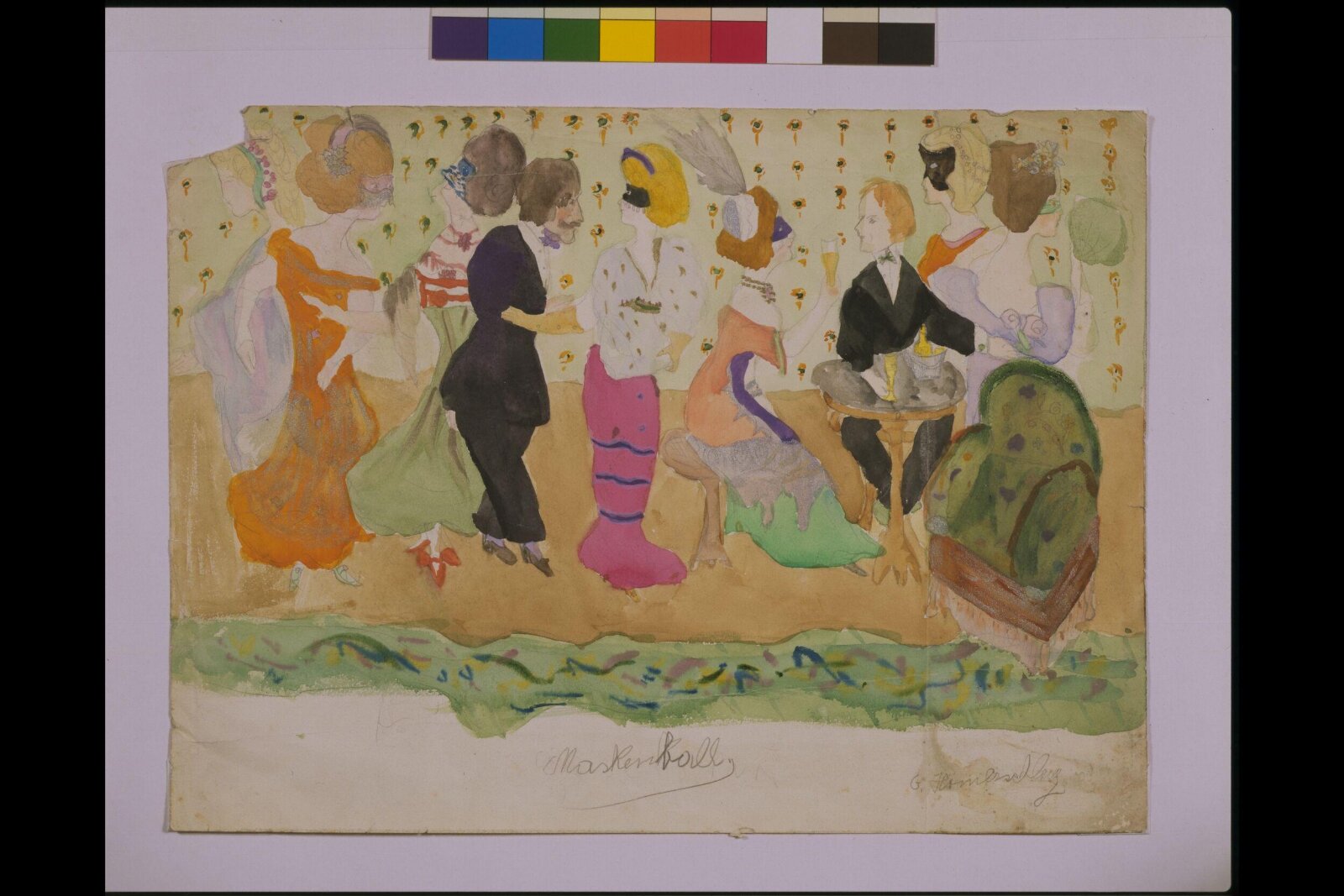 Maskenball, Margarete Hamerschlag, 1908-1914