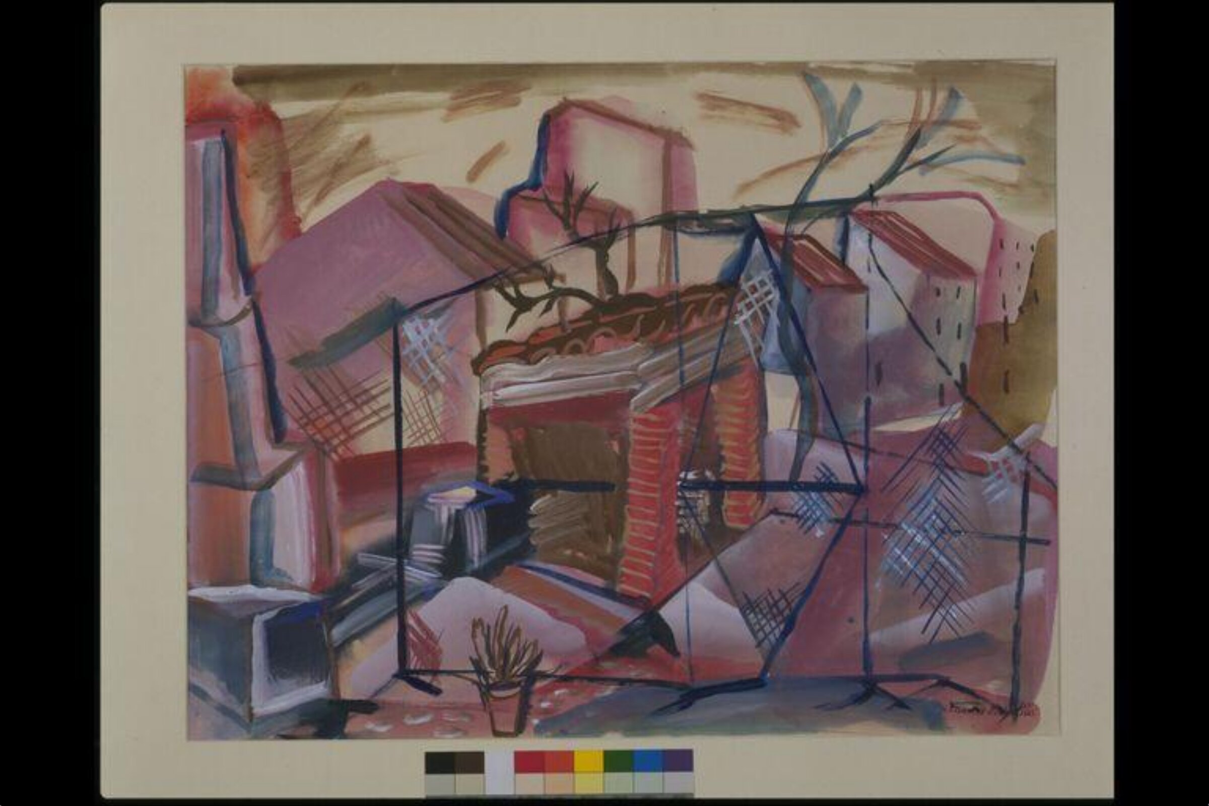 In Perspective (En Perspective), Frances Hodgkins, 1936