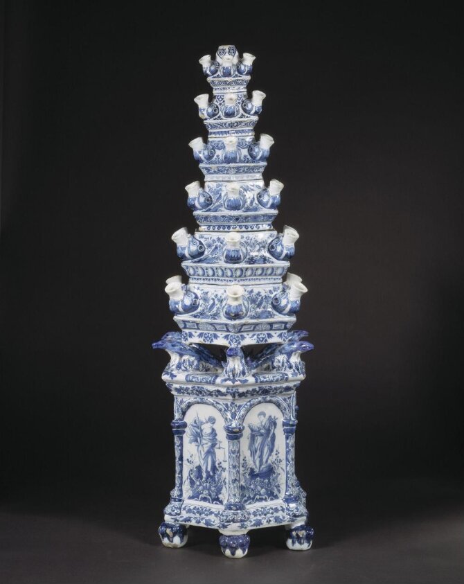 Flower pyramid — 'Greek A' factory — ca. 1695