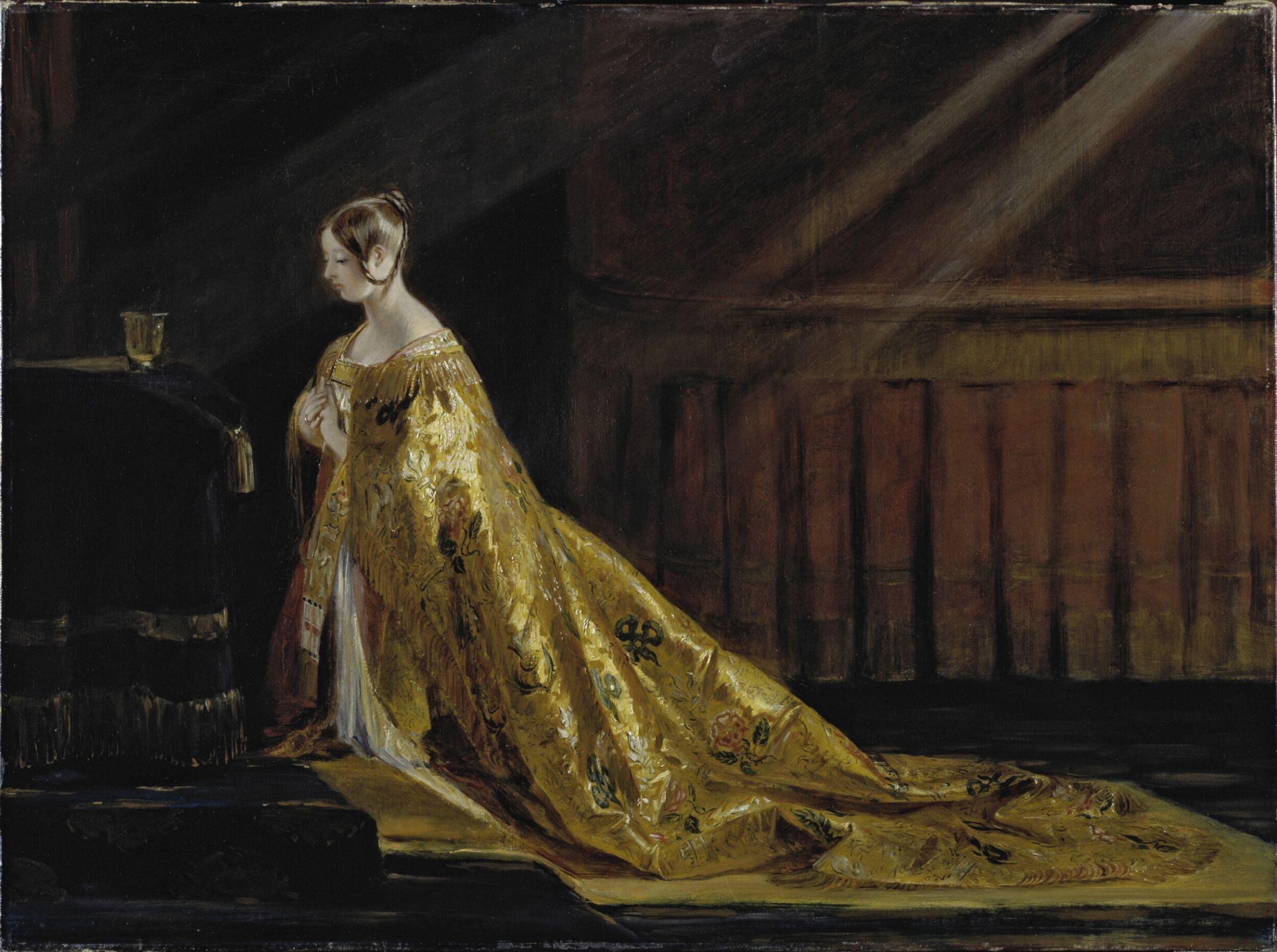 Queen Victoria in Her Coronation Robes, Charles Robert Leslie, 1838