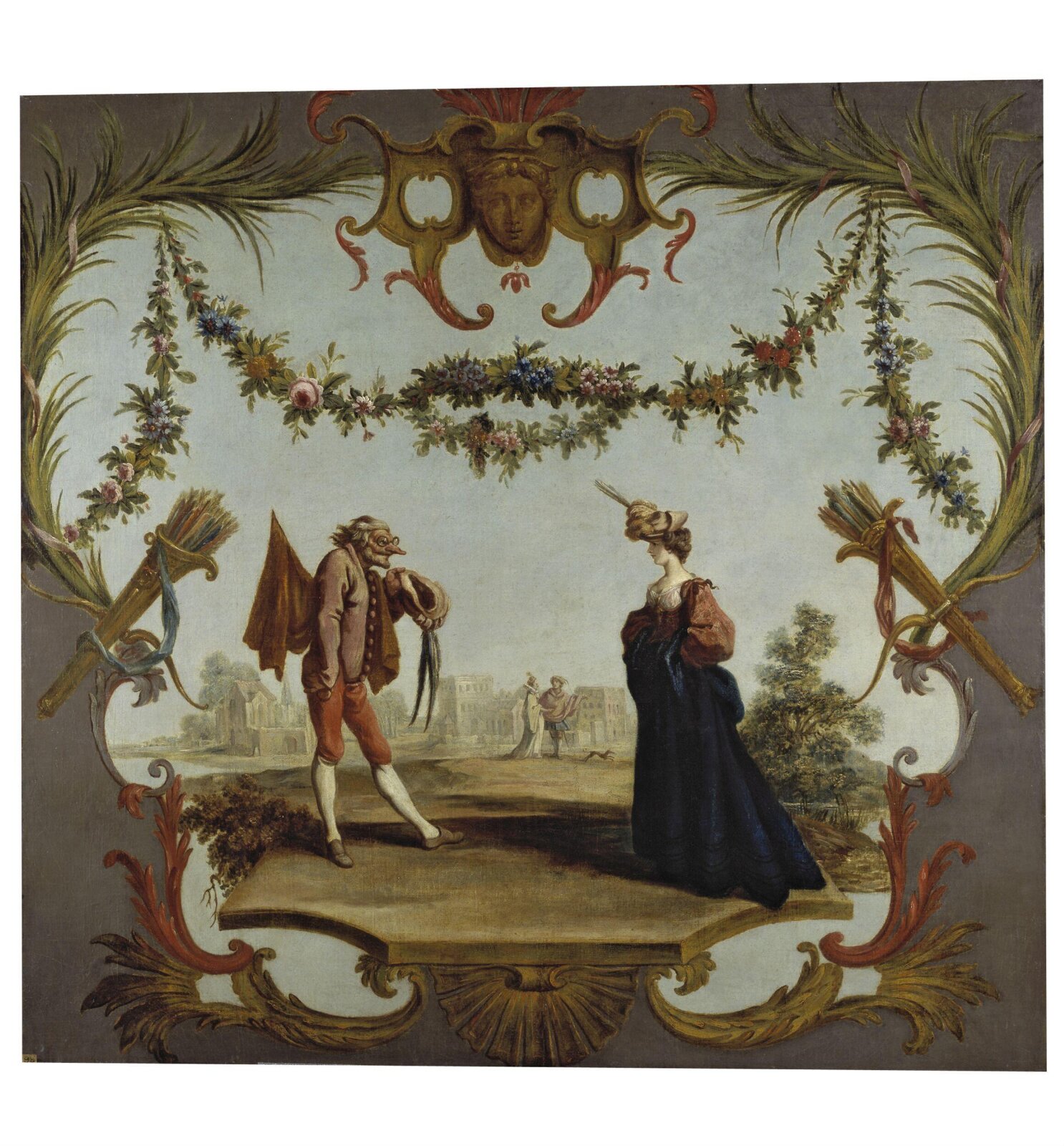 Capitano Cerimonia and Signora Lavinia, Andien de Clermont, 1742