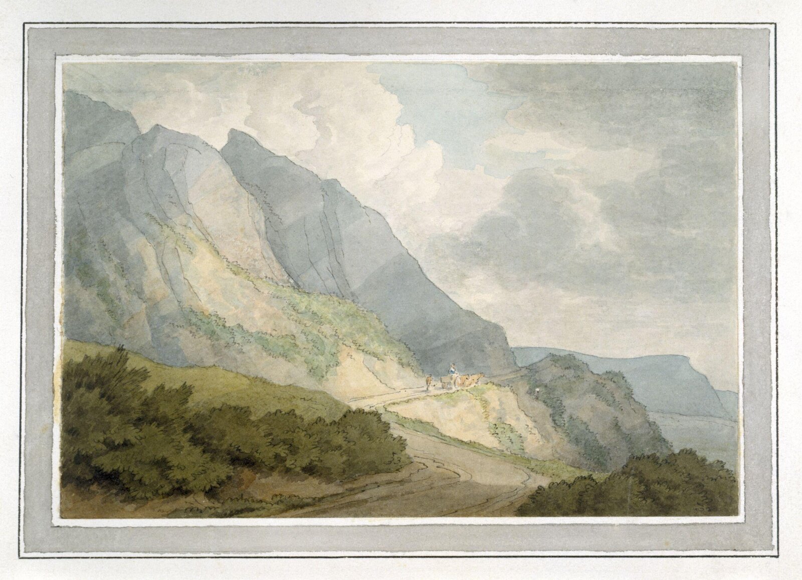 Between Lyme and Charmouth, John White Abbott, 1825