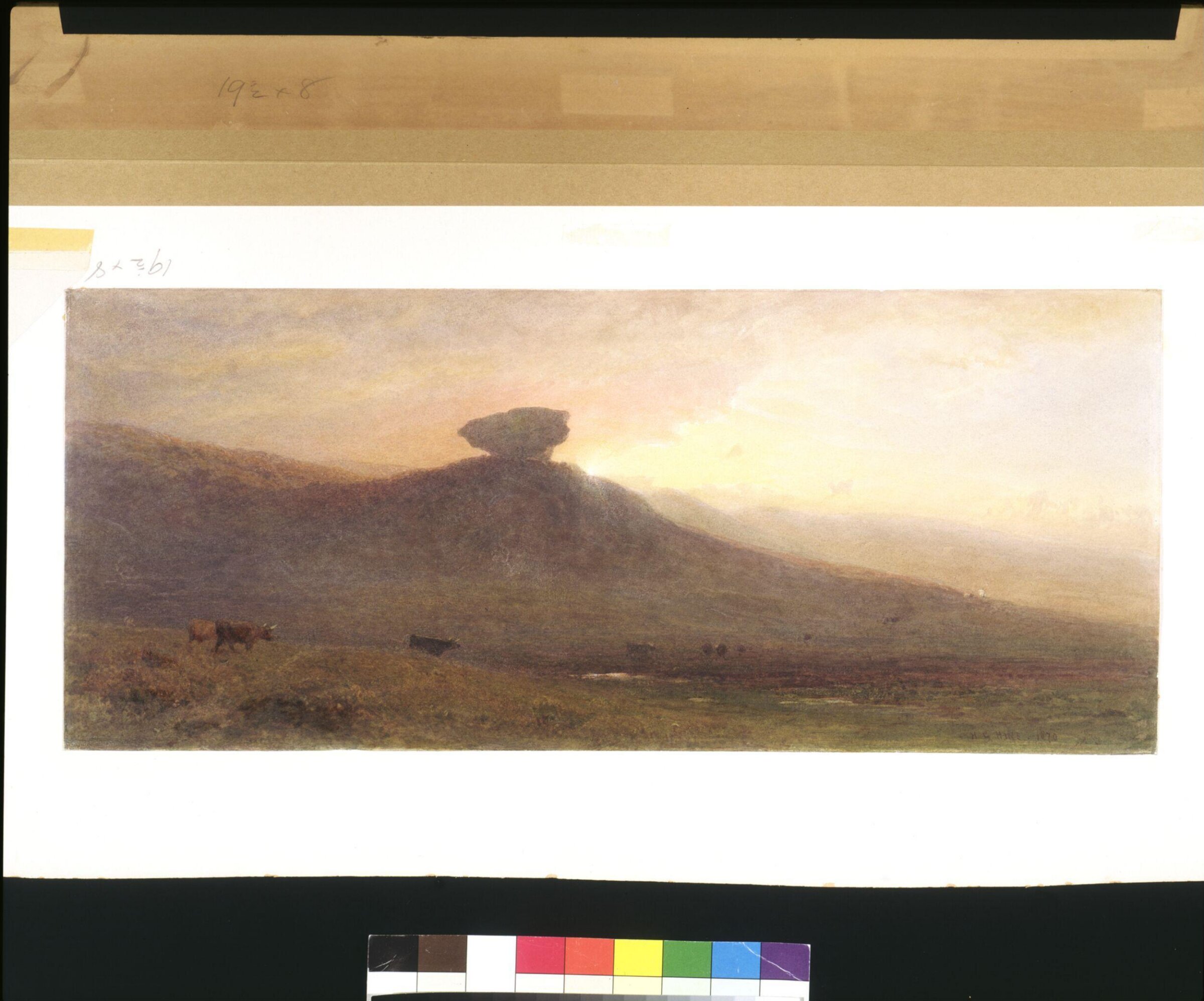 Agglestone, near Swanage, Dorsetshire, Henry George VPRI Hine, 1870