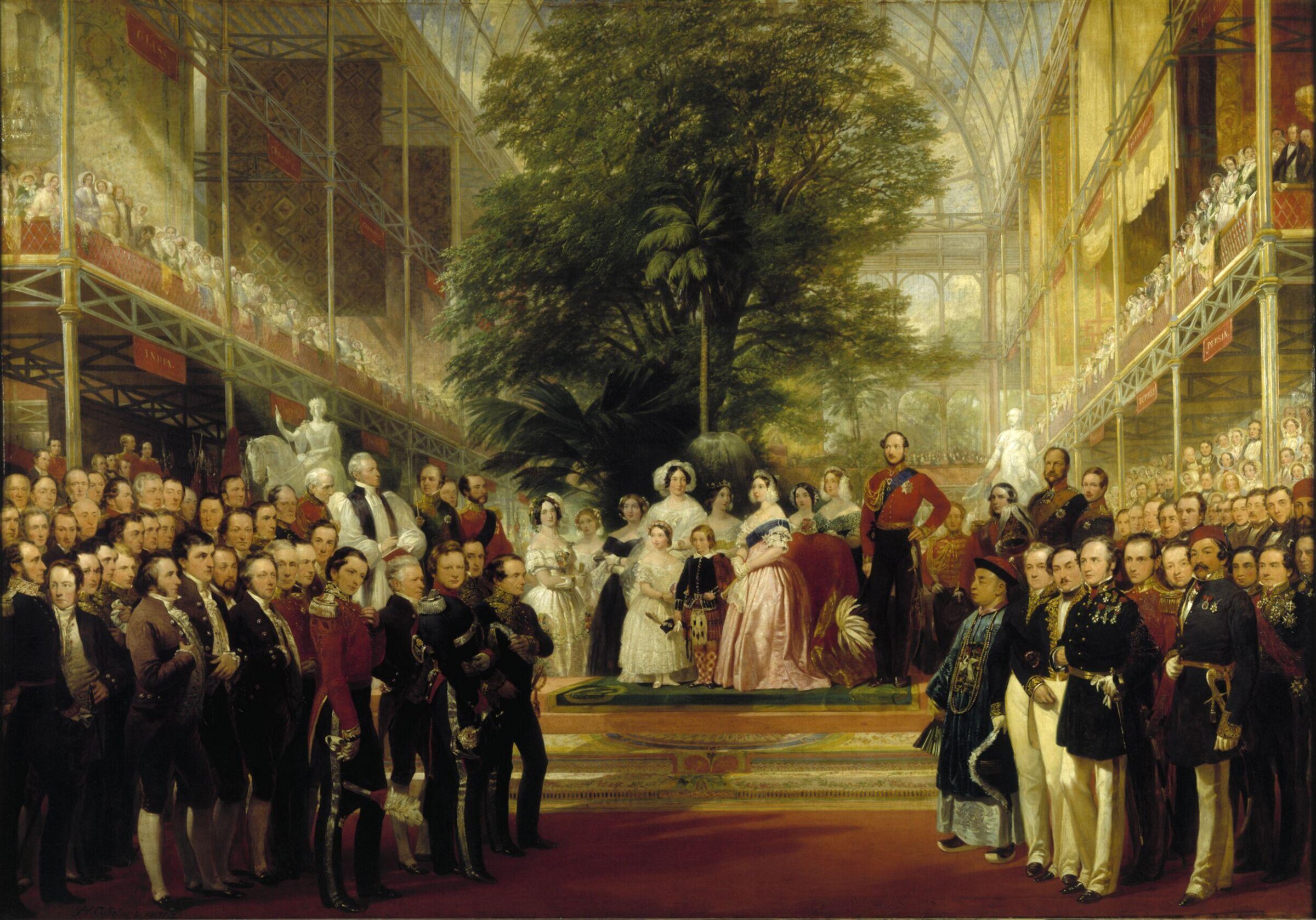 The Opening of the Great Exhibition by Queen Victoria on 1 May 1851, Henry Courtney Selous, 1851-1852
