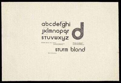 [Proof sheet for the Universal alphabet] [graphic] / Herbert Bayer